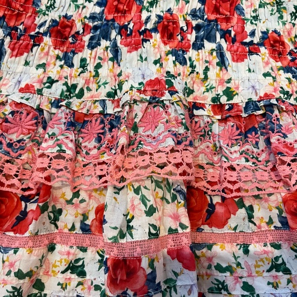 LoveShackFancy Rena Mini Dress in Rush of Red, size small - Picture 13 of 13